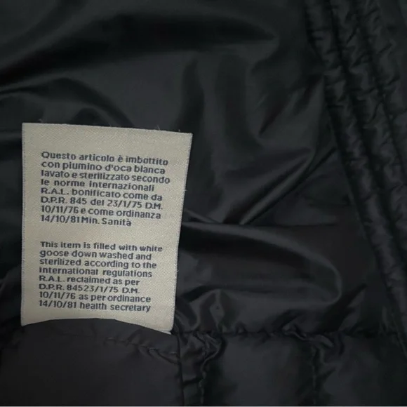 Moncler Kids Down Jacket Enfant Urzay Warm Puffer Coat Navy Boy Girl Size 6 - Picture 11 of 13